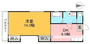山崎マンション【2階】の間取り
