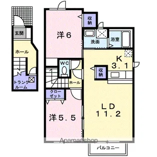 エミネンス和 二番館【2階】の間取り