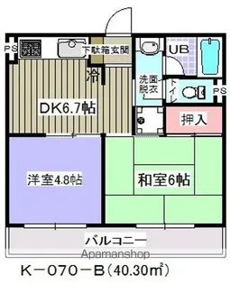 メゾンプルミエ弐番館【6階】の間取り