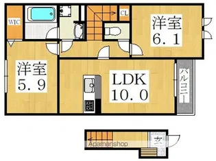 アセーボ フロール【2階】の間取り