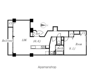 筒井ハイツ南館【2階】の間取り
