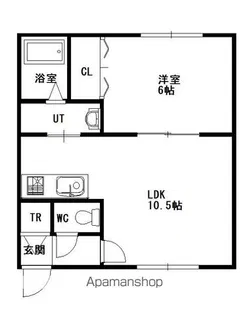 ダイヤハイツ神楽6・9【2階】の間取り