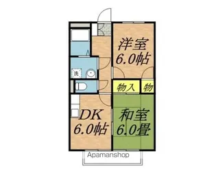 北ピアⅡ【102号室】の間取り