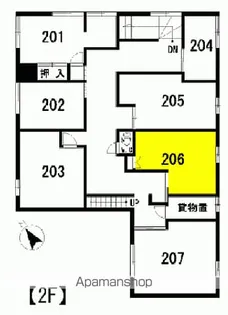 パル小名浜【206号室】の間取り