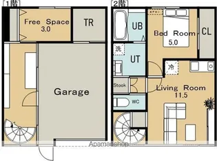 KUROKANE39(クロカネ39)【1階】の間取り