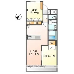 グレーシア【1階】の間取り