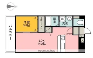 アプリール【403号室】の間取り
