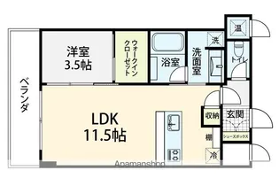 ファースト・レーベン池田町【602号室】の間取り