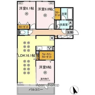 トリシア寺塚【2階】の間取り