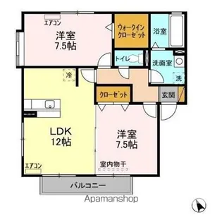 ヴィーブル鷺沼台【2階】の間取り