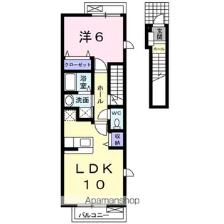 ゼファーエテルノ B【2階】の間取り
