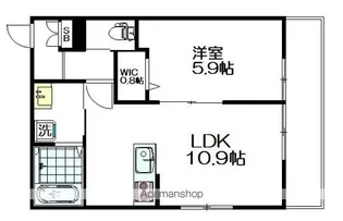 ドムスNY・杉並【103号室】の間取り