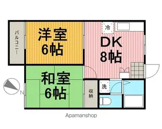 ジュネス梅島【2階】の間取り