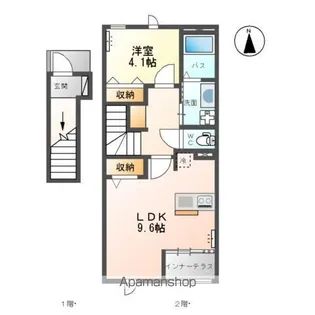 アヴニールブリエ【2階】の間取り
