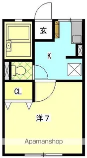 静岡県浜松市中央区西塚町【アパート】の間取り