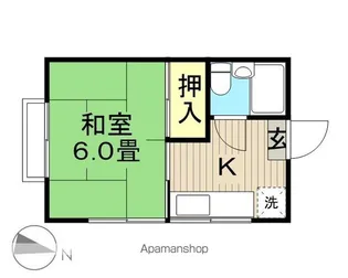ホワイトハイツ【201号室】の間取り