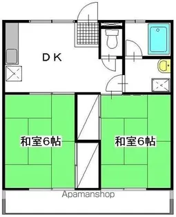 東コーポ【203号室】の間取り
