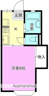 ハイムWADA【104号室】の間取り