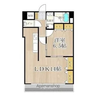 大阪府大阪市浪速区幸町3丁目【マンション】の間取り