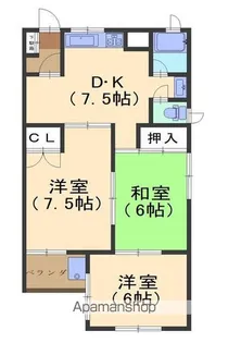 オレンジハイム【302号室】の間取り