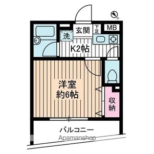 CRESCENT MOTONES【4階】の間取り