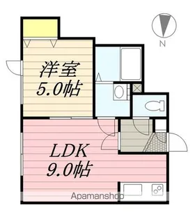 グランディール【106号室】の間取り