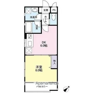 プレミール松庵【1階】の間取り