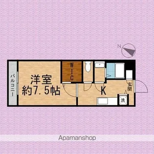 コンプリシテW【4階】の間取り