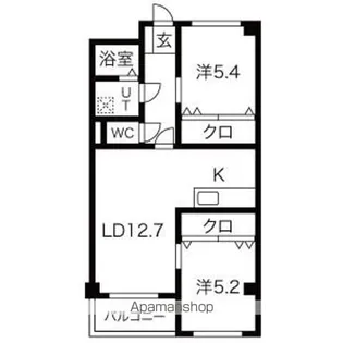 インペリアル・ヒル【3階】の間取り