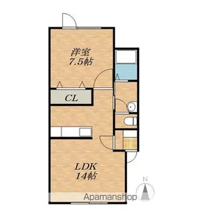 ラセールⅠ【2階】の間取り
