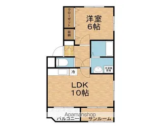 ラフィーネ・ドゥ【305号室】の間取り