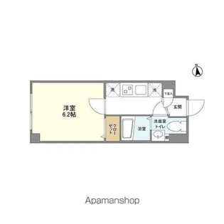 ウェルスクエアイズム中延【2階】の間取り