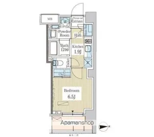 パークアクシス高田馬場テラス【1階】の間取り
