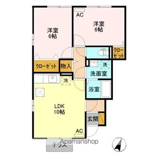 ハリコット【1階】の間取り