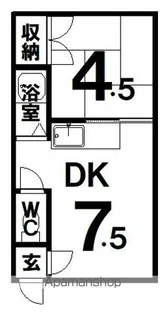 コーポひまわり【2階】の間取り