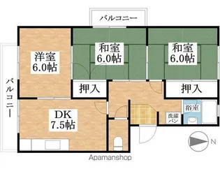 浅野ことぶきマンション【3階】の間取り