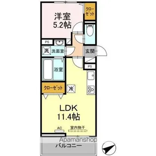 ルフレ香椎駅東【303号室】の間取り