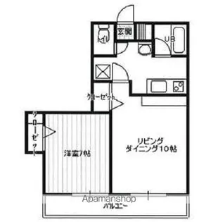 フィリー21C棟【102号室】の間取り