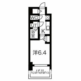メイクス名駅南Ⅱ【402号室号室】の間取り