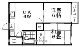 ブロスコーポ【103号室】の間取り