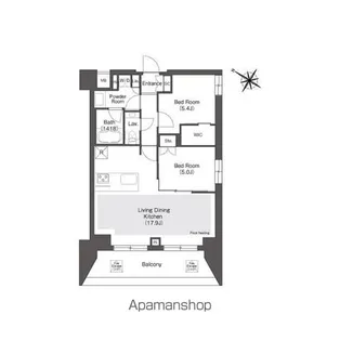 オアーゼ文京大塚【4階】の間取り