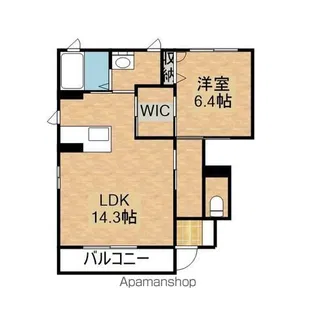I’S GARDEN【B101号室】の間取り