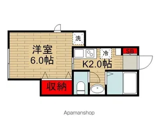 クレールメゾン【102号室】の間取り