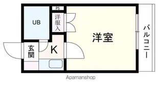 エステート14東雲【411号室号室】の間取り
