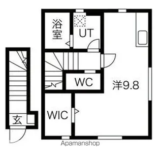 ル・メイユール東宮野目A棟【2階】の間取り