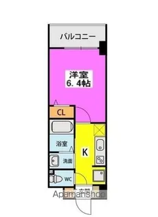 アスミール伊都【9階】の間取り