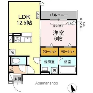 DーHILLS龍禅寺III【3階】の間取り