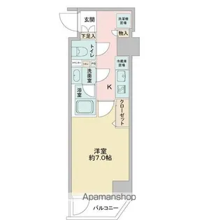 CAVANA浅草【3階】の間取り