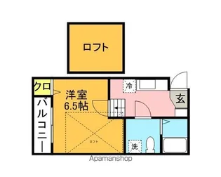 福岡県福岡市中央区地行2丁目【アパート】の間取り