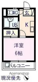 ルガノスチューデントホーム B【114号室】の間取り